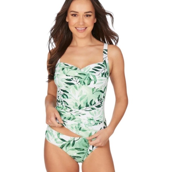 Nip Tuck Swim Petal Plunge Joanne Sz. 8 Tankini & Sz. 10 Bottoms - Picture 1 of 9